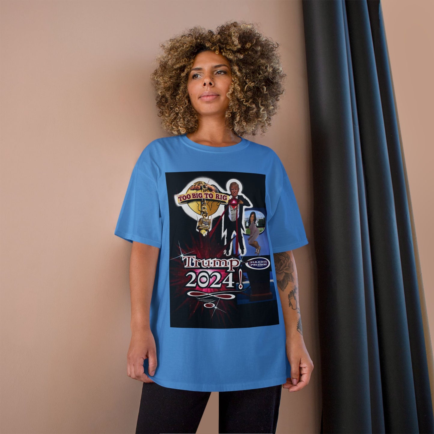 Trump Too Big To Rig! 2024! Premium - Champion T-Shirt