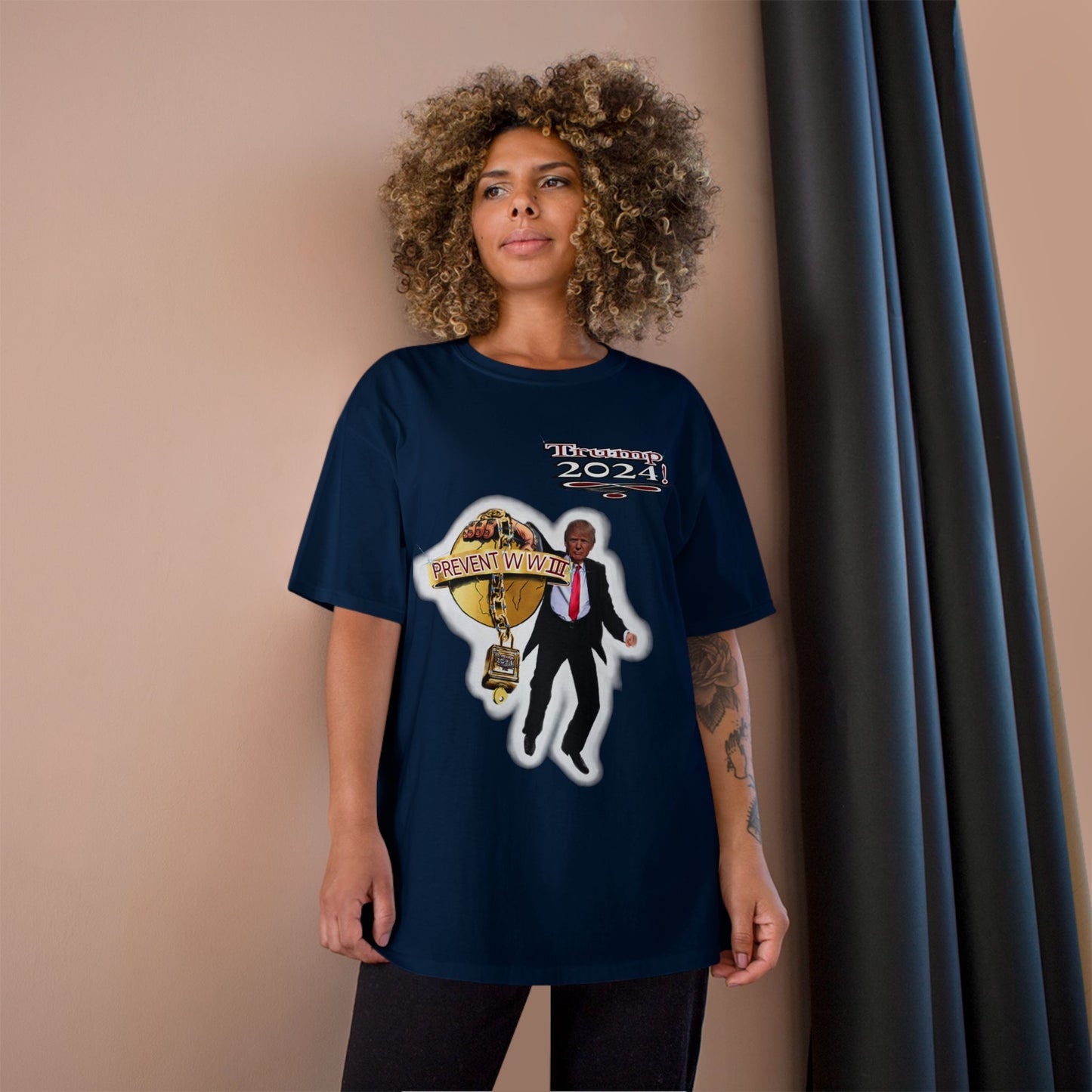 Trump Prevent WW3 1 -Champion T-Shirt