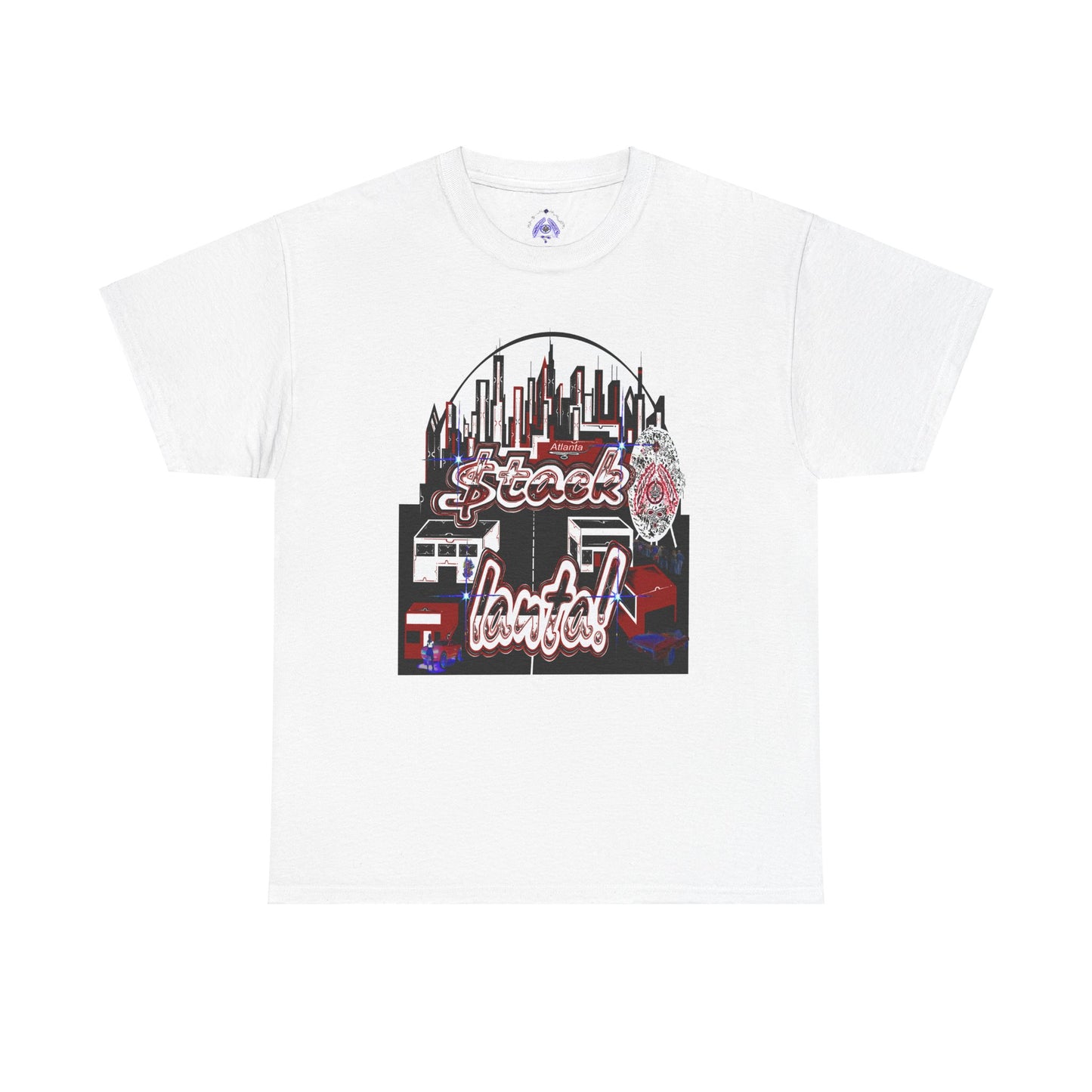 Stack-lanta Get Money graffiti Supreme Authority Unisex Heavy Cotton Tee