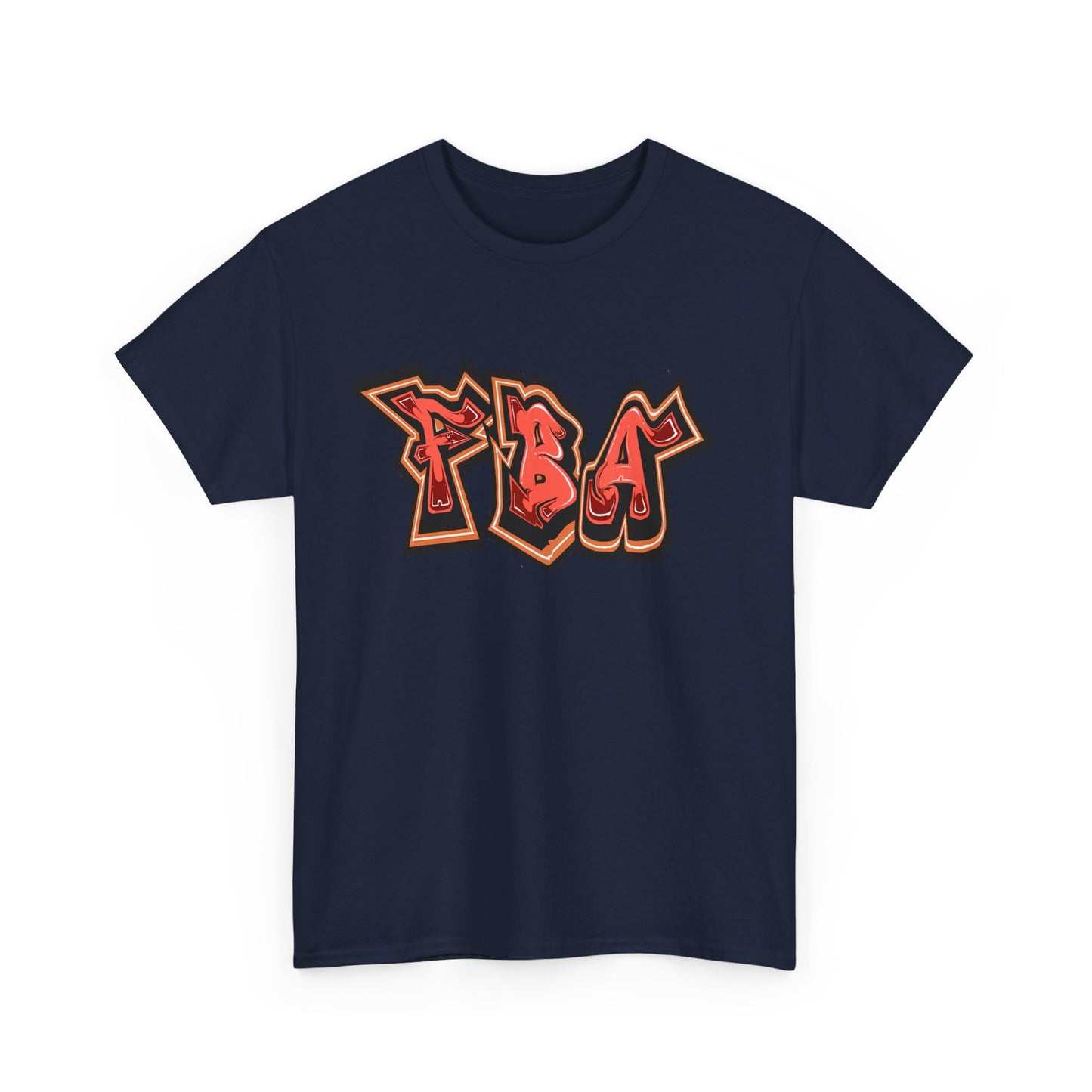FBA First Fire ,Graffiti Style Unisex Heavy Cotton Tee, Streetwear T-Shirt, Urban Fashion Top, Casual Everyday Wear, Gift for Hip-Hop Lovers