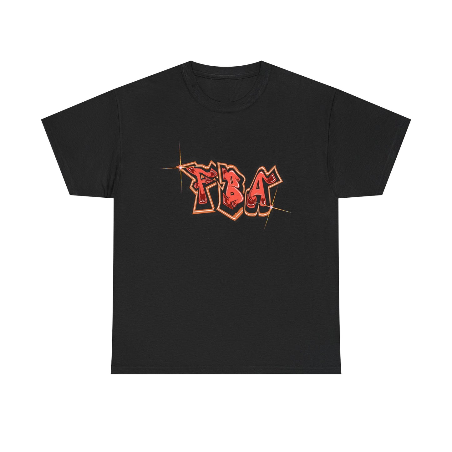 FBA Bling, Graffiti Art Unisex Heavy Cotton Tee, Streetwear T-Shirt, Urban Fashion, Casual Wear, Graphic Tee, Gift for Young Adults