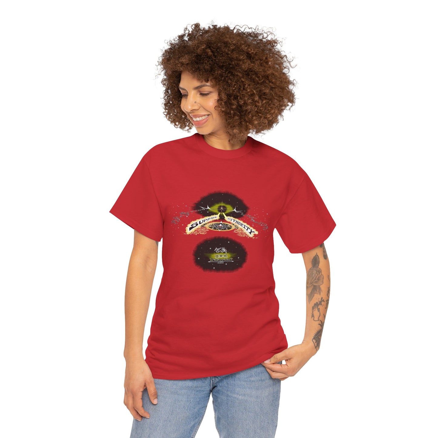 Copy of Supreme Authority god Power Gold -Unisex Heavy Cotton Tee