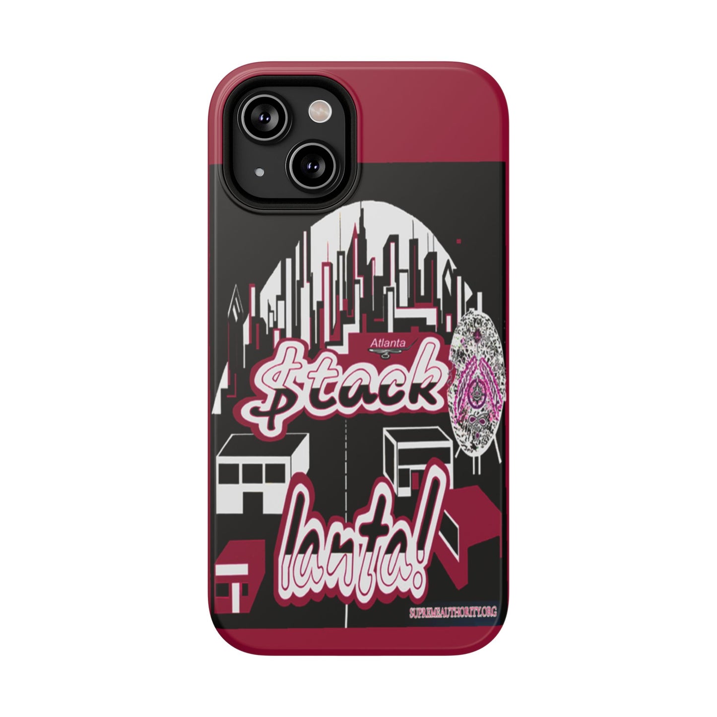 Stack-lanta 2!Remix Red Supreme Authority Iphone ONLY -Impact-Resistant Cases