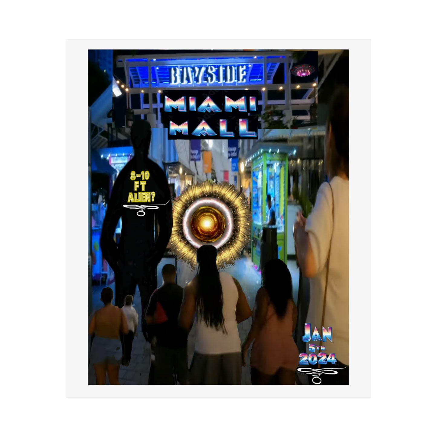 Copy of Miami Alien Mall 2 - Matte Vertical Posters