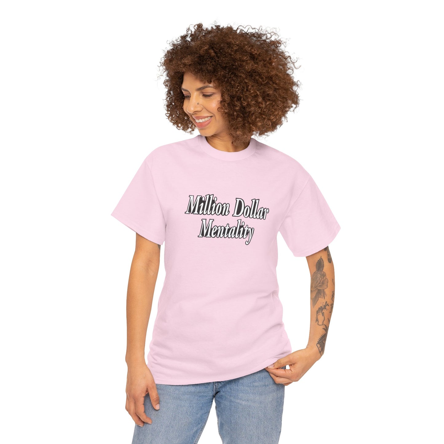 Copy of Million Dollar Mentality 2 w/ Life Hack Unisex Heavy Cotton Tee