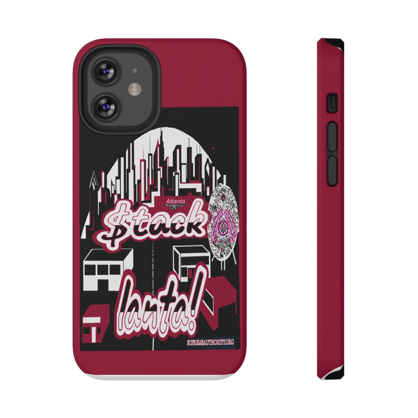Stack-lanta 2!Remix Red Supreme Authority Iphone ONLY -Impact-Resistant Cases
