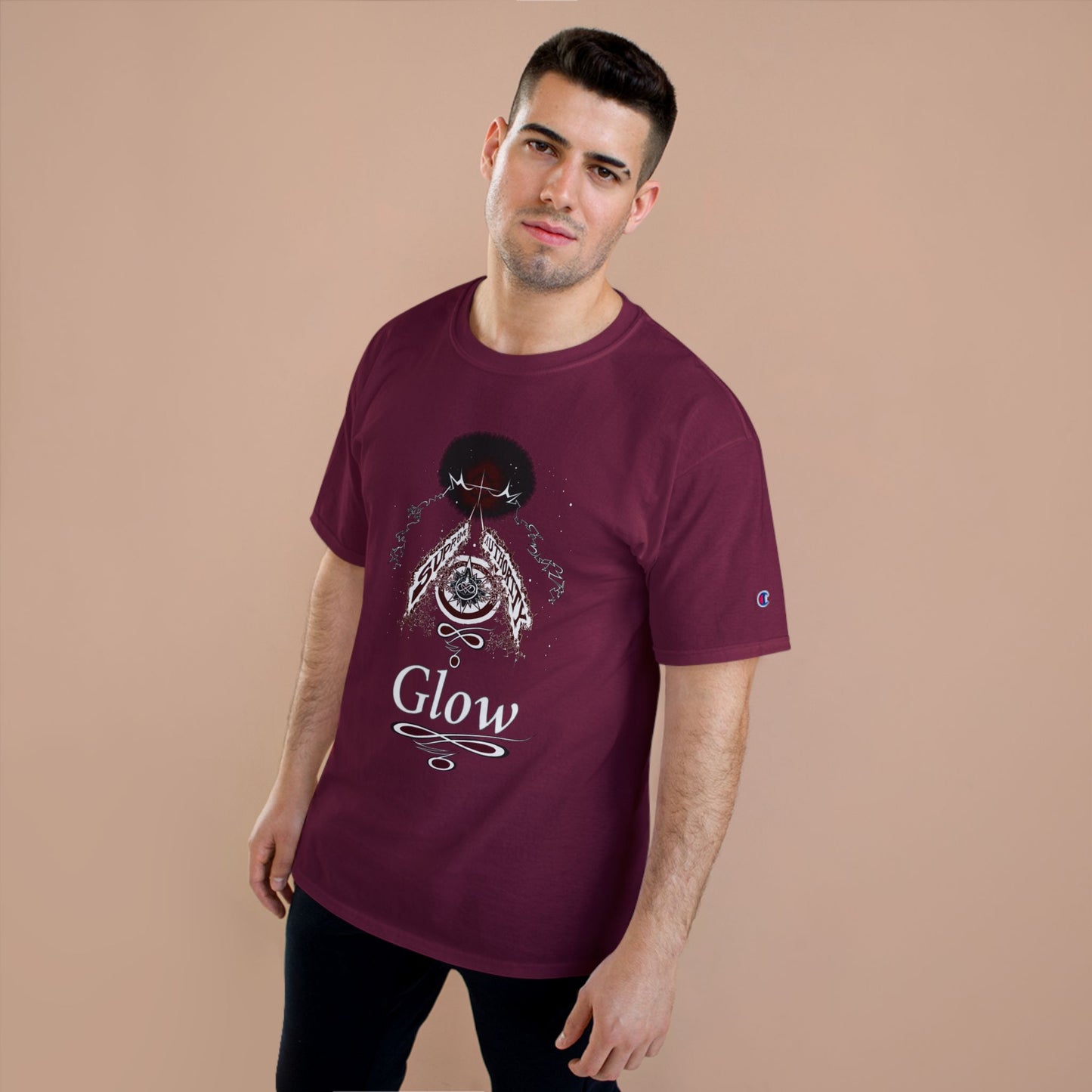 Supreme Authority Glow Philippians 4:13 Champion T-Shirt