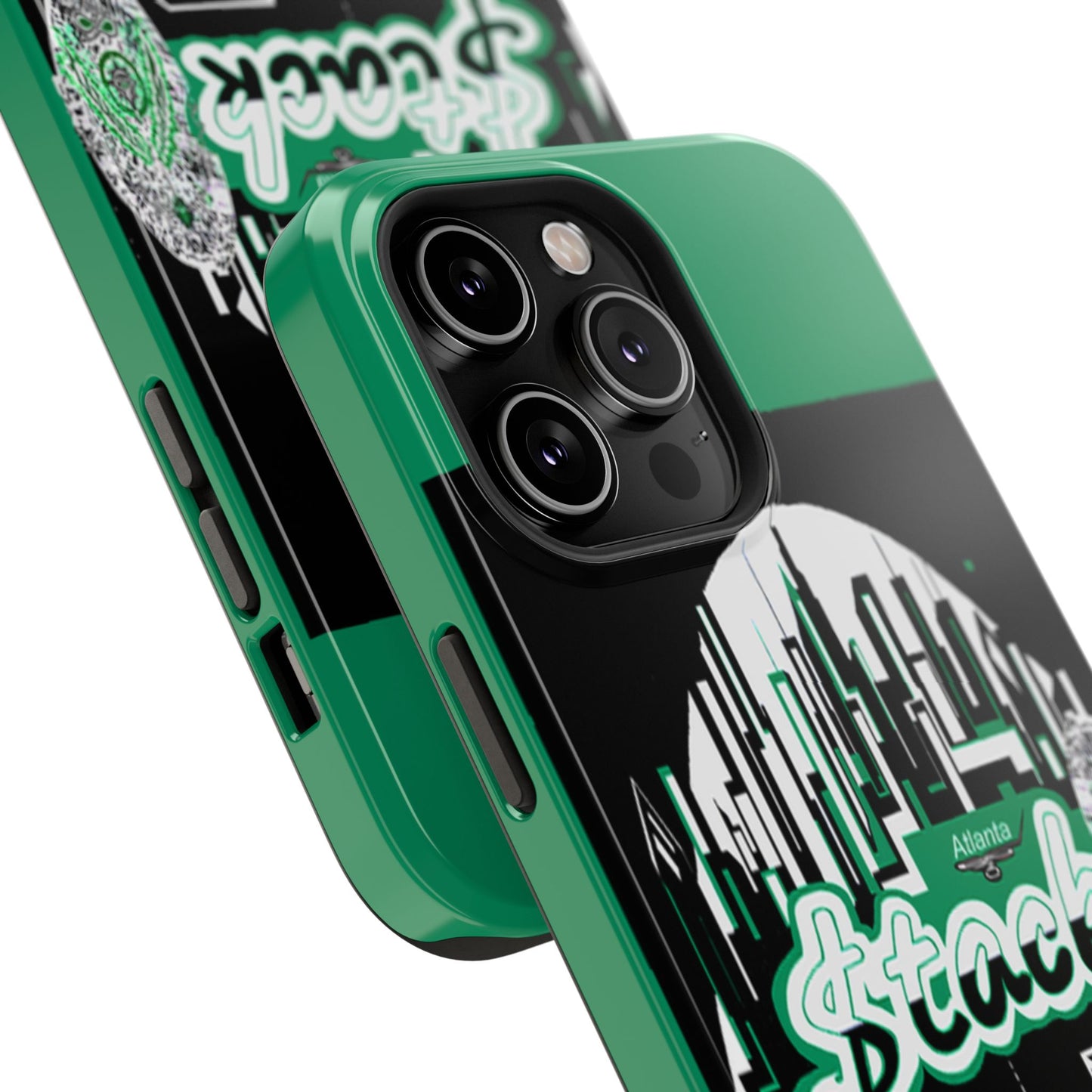 Stack-lanta 2! Remix Green Supreme Authority Iphone ONLY -Impact-Resistant Cases