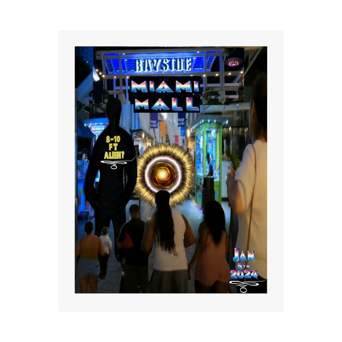 Copy of Miami Alien Mall 2 - Matte Vertical Posters