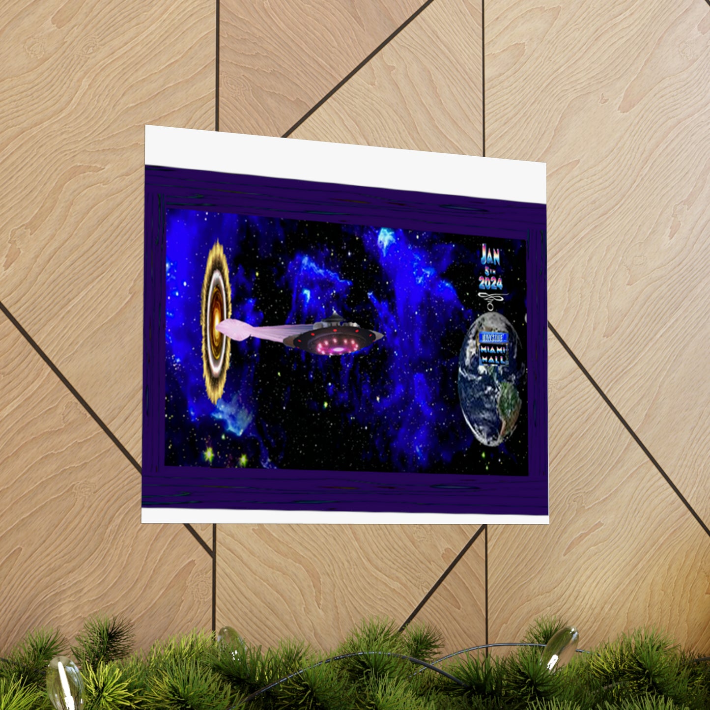 Miami Alien Mall 1 Matte Horizontal Posters