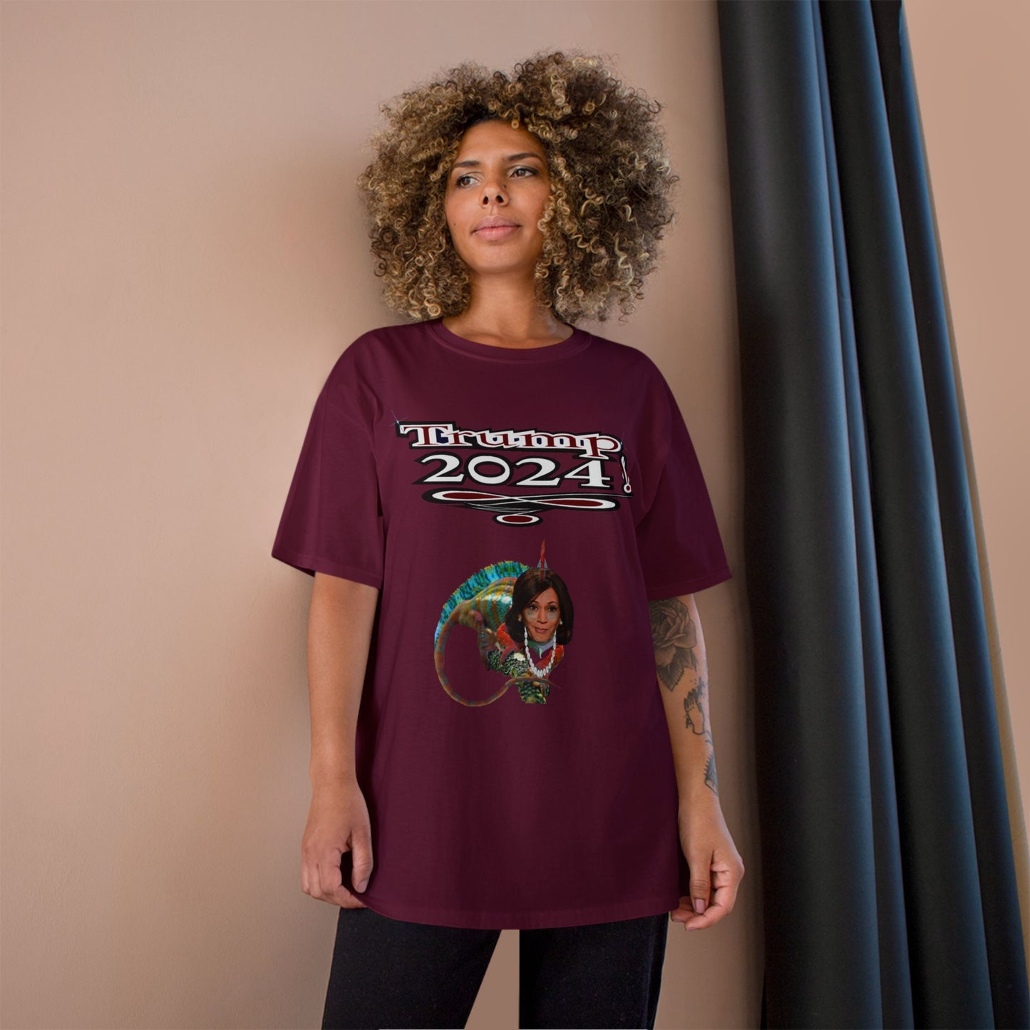 Trump Kamala Chameleon - Champion T-Shirt
