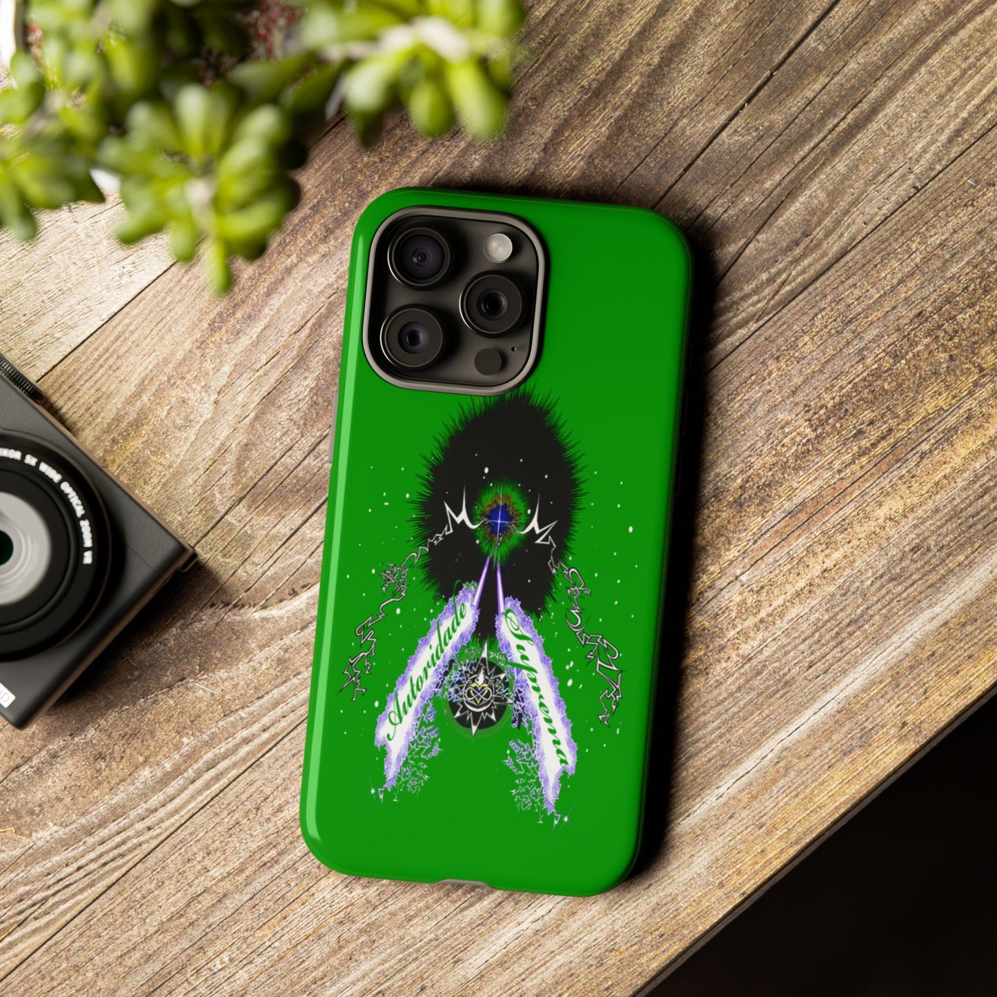 Autoridade Suprema -Portuguese -Green-Iphone only! Tough Cases