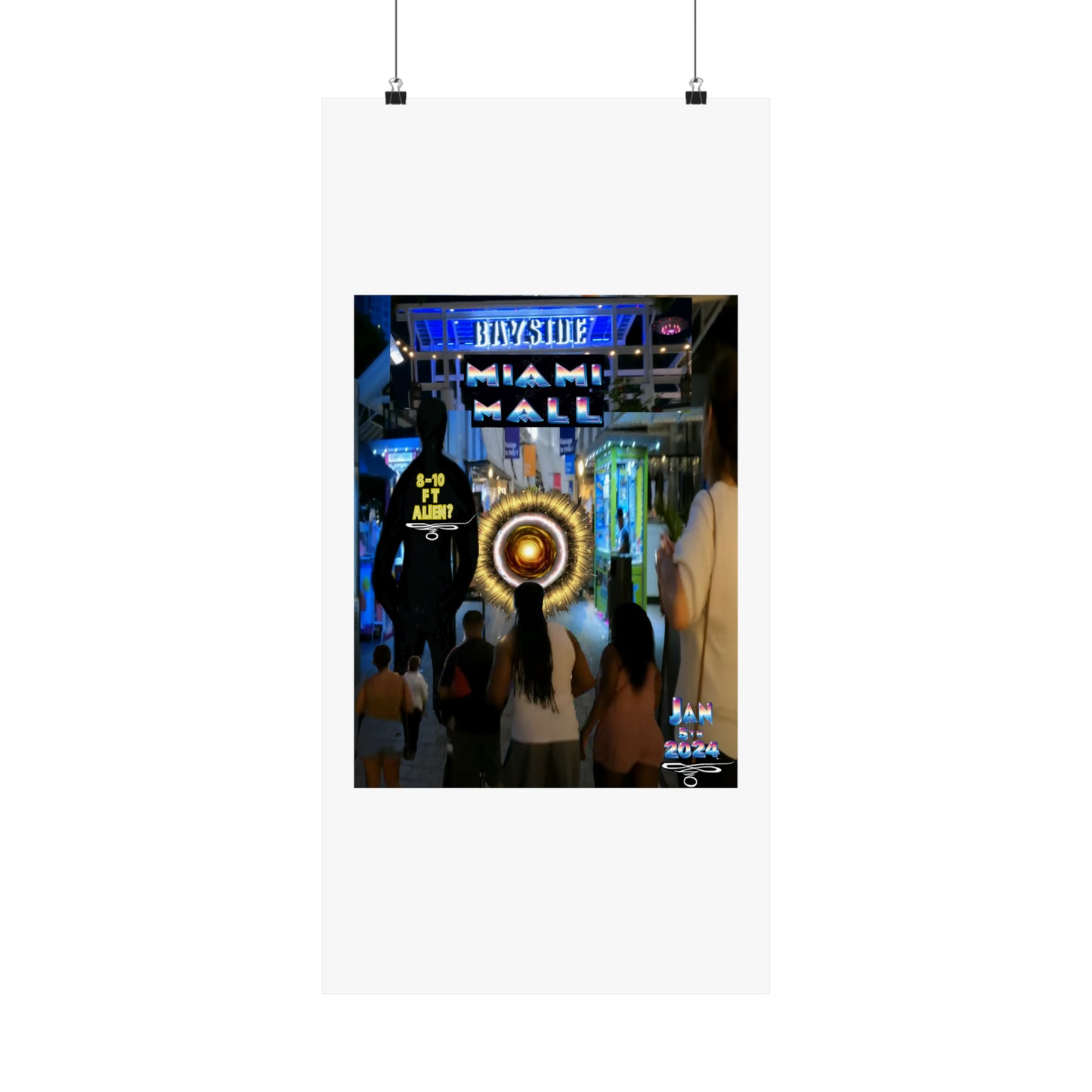 Copy of Miami Alien Mall 2 - Matte Vertical Posters