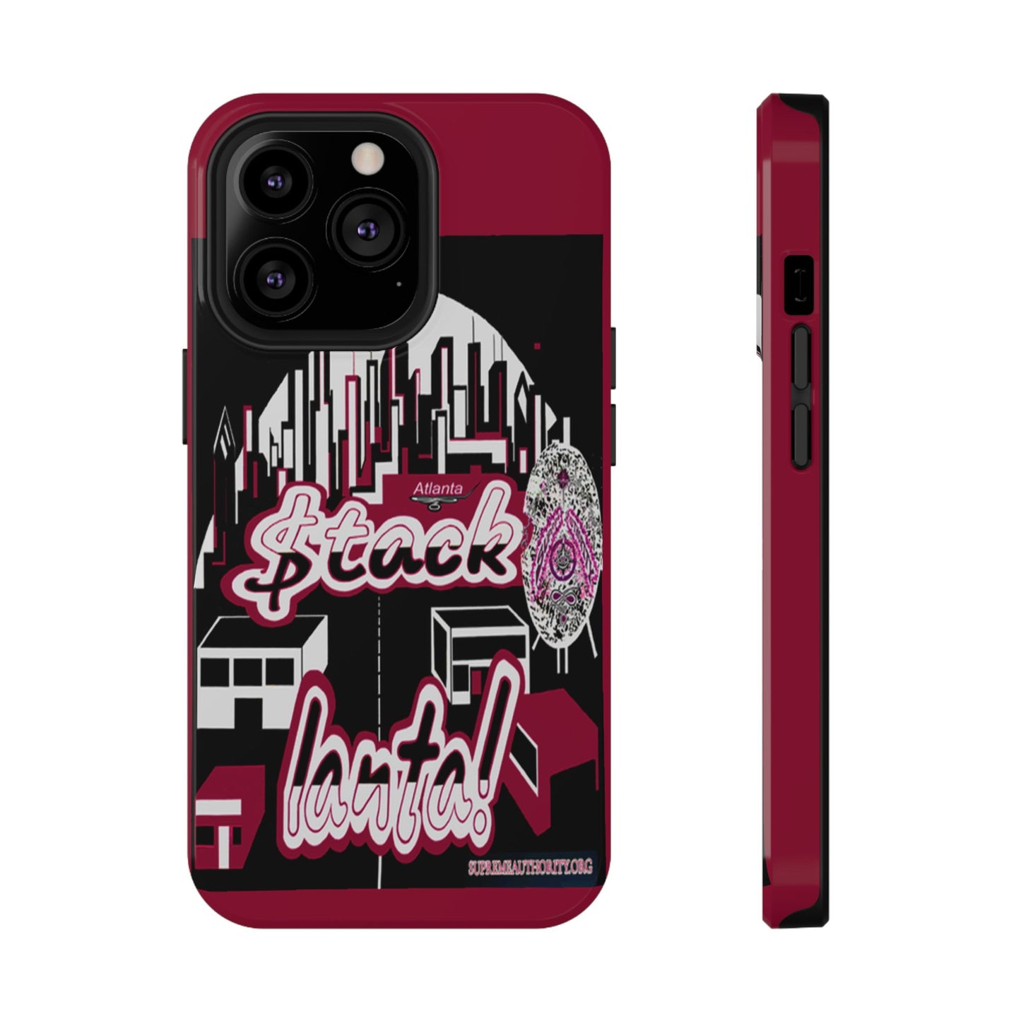 Stack-lanta 2!Remix Red Supreme Authority Iphone ONLY -Impact-Resistant Cases