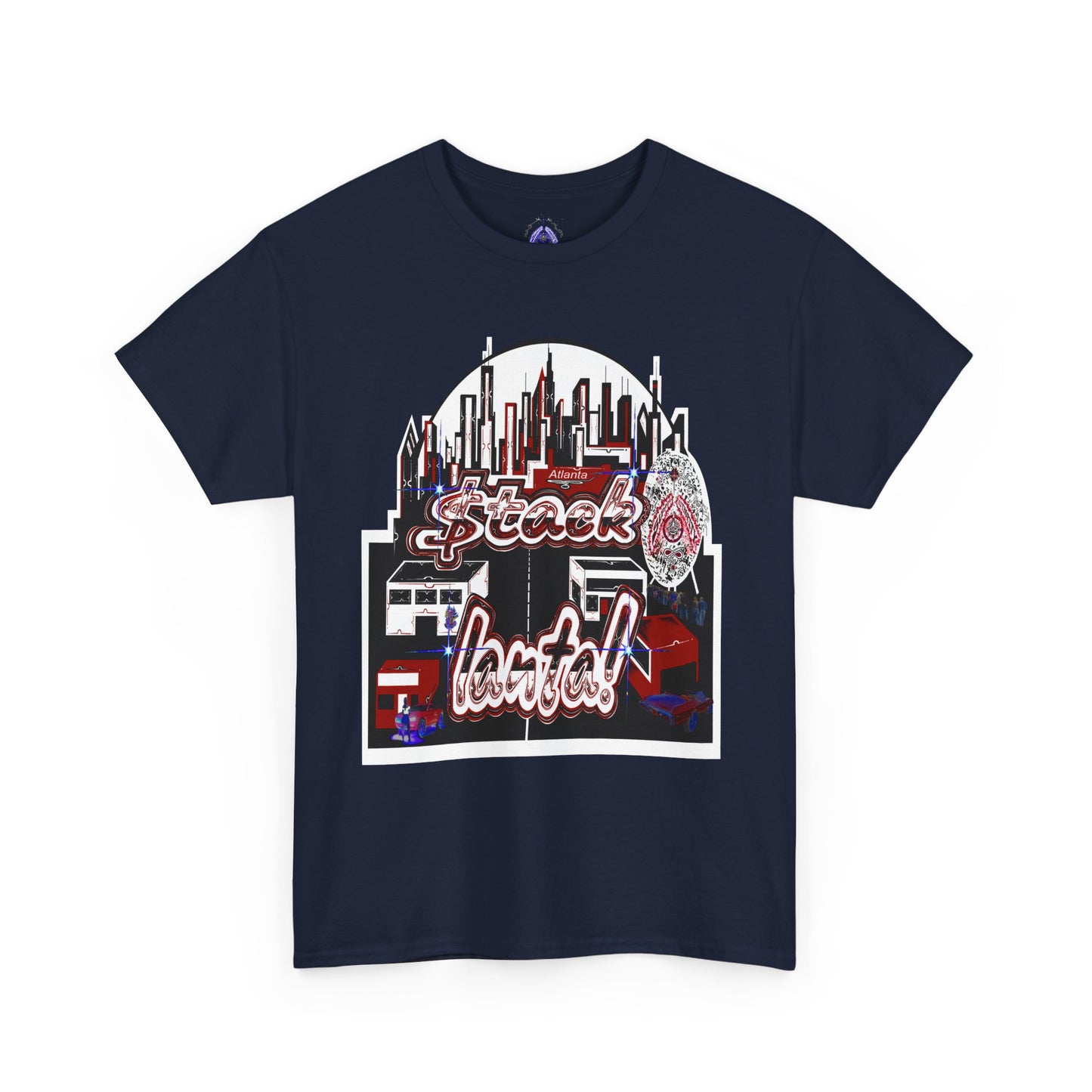Stack-lanta Get Money graffiti Supreme Authority Unisex Heavy Cotton Tee