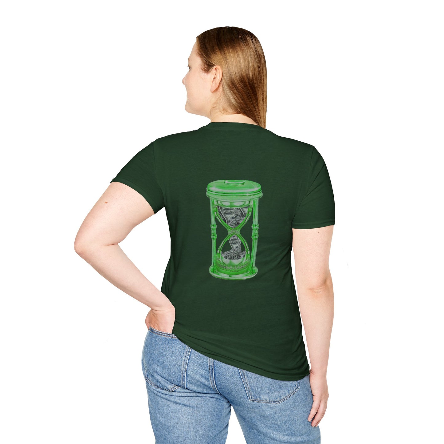 MY Time is MONEY Green - Unisex Softstyle T-Shirt