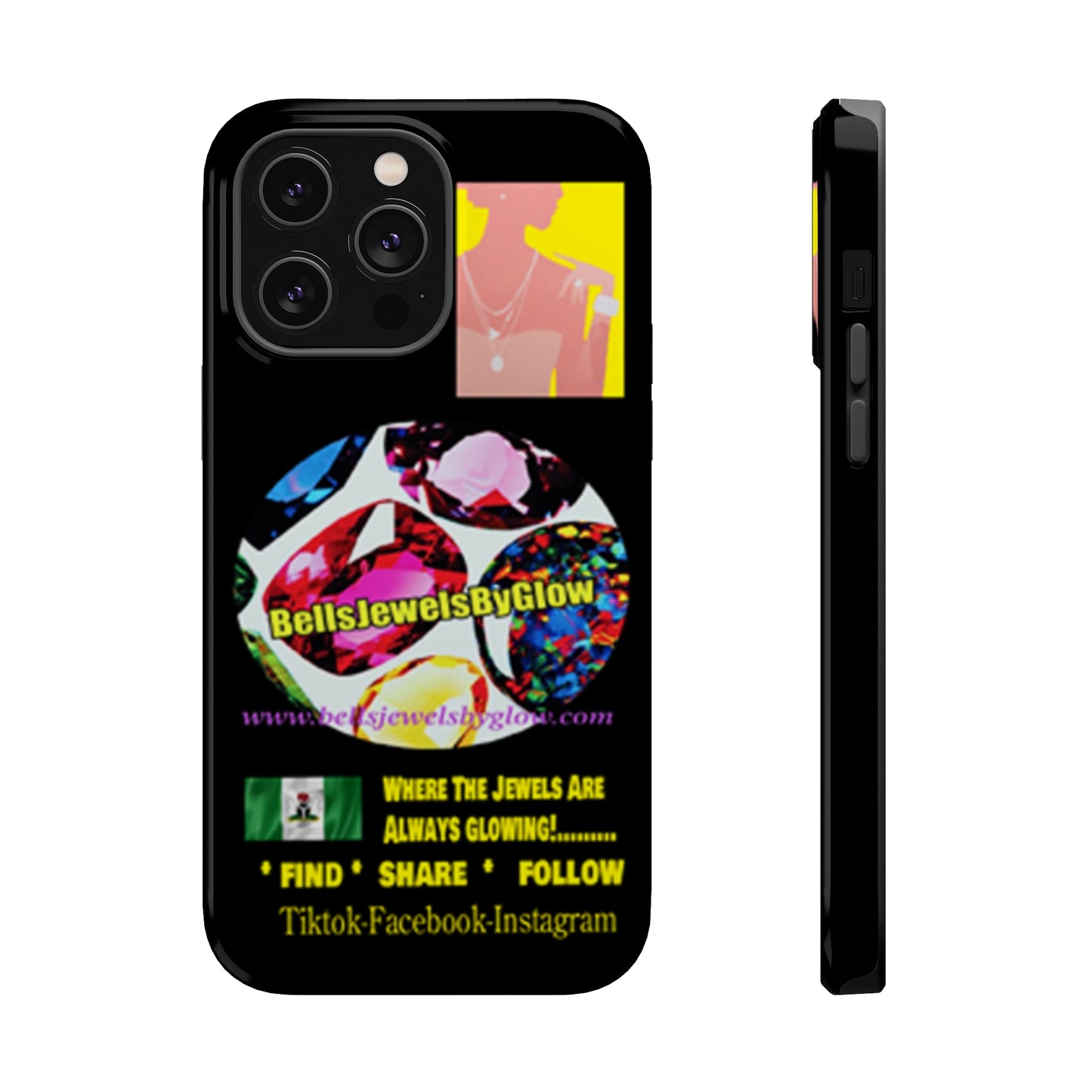 Jewels by Glow Iphone only! MagSafe Tough Cases