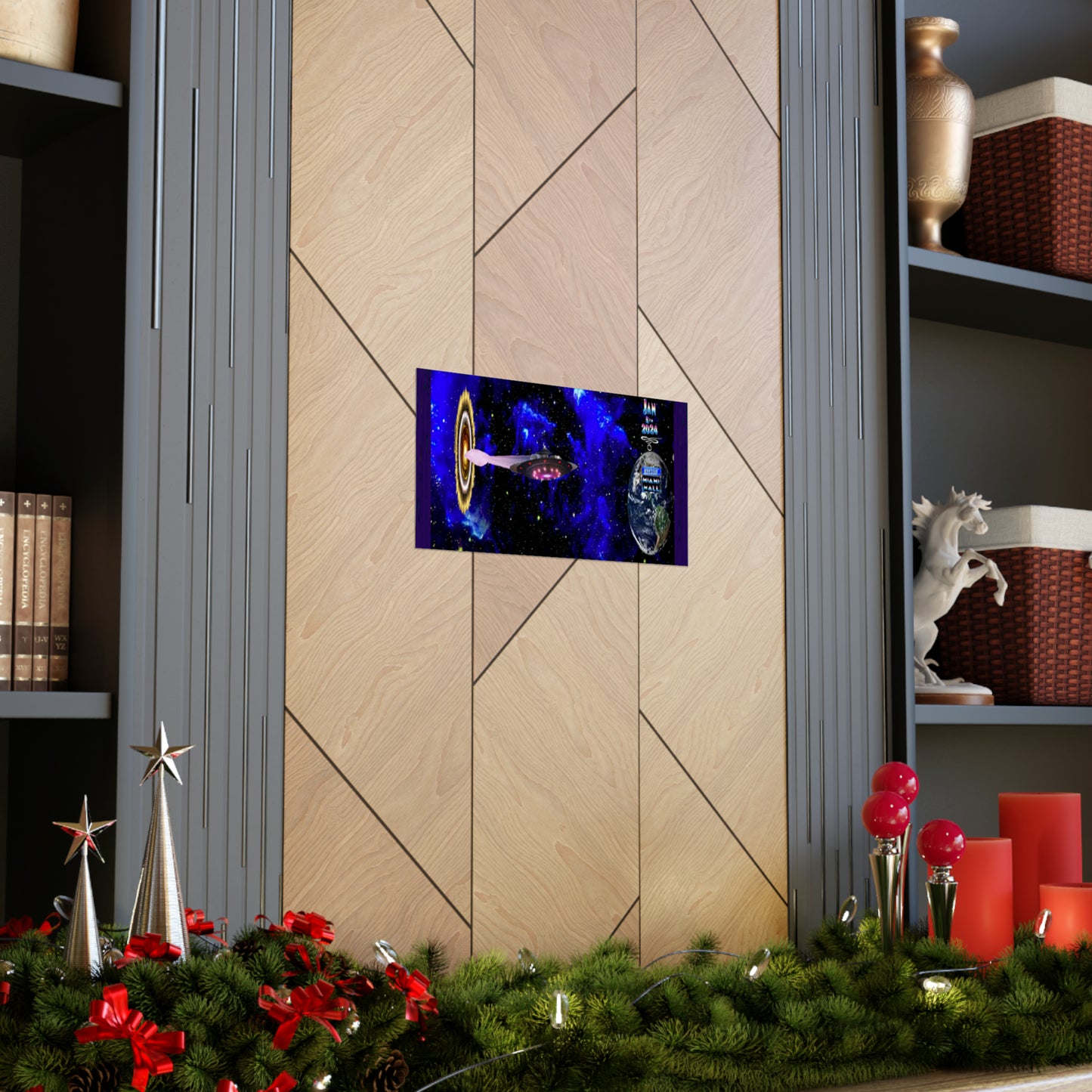 Miami Alien Mall 1 Matte Horizontal Posters