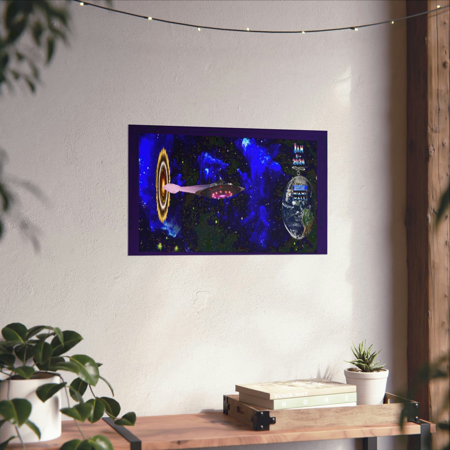 Miami Alien Mall 1 Matte Horizontal Posters