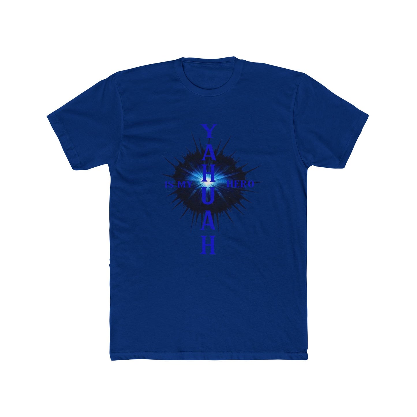 YAHUAH IS MY HERO - Unisex Cotton Crew Tee