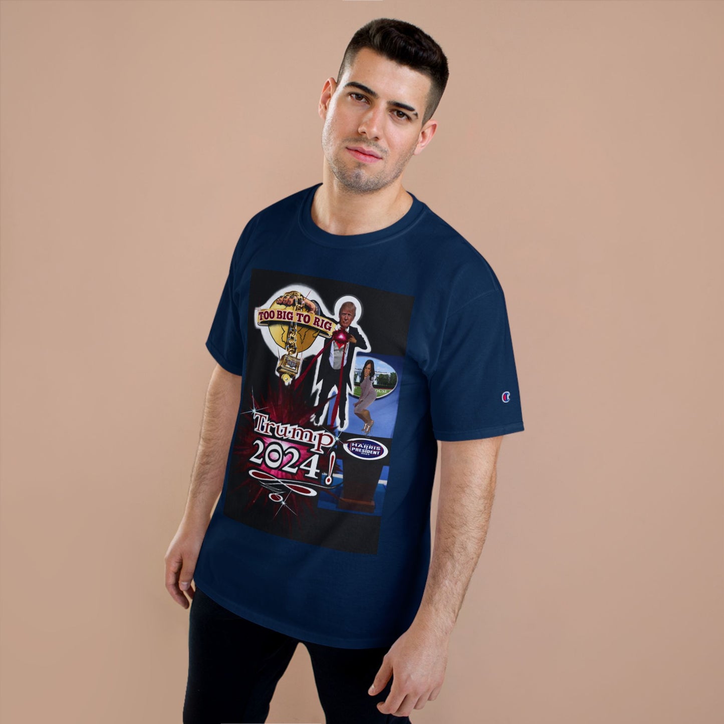 Trump Too Big To Rig! 2024! Premium - Champion T-Shirt