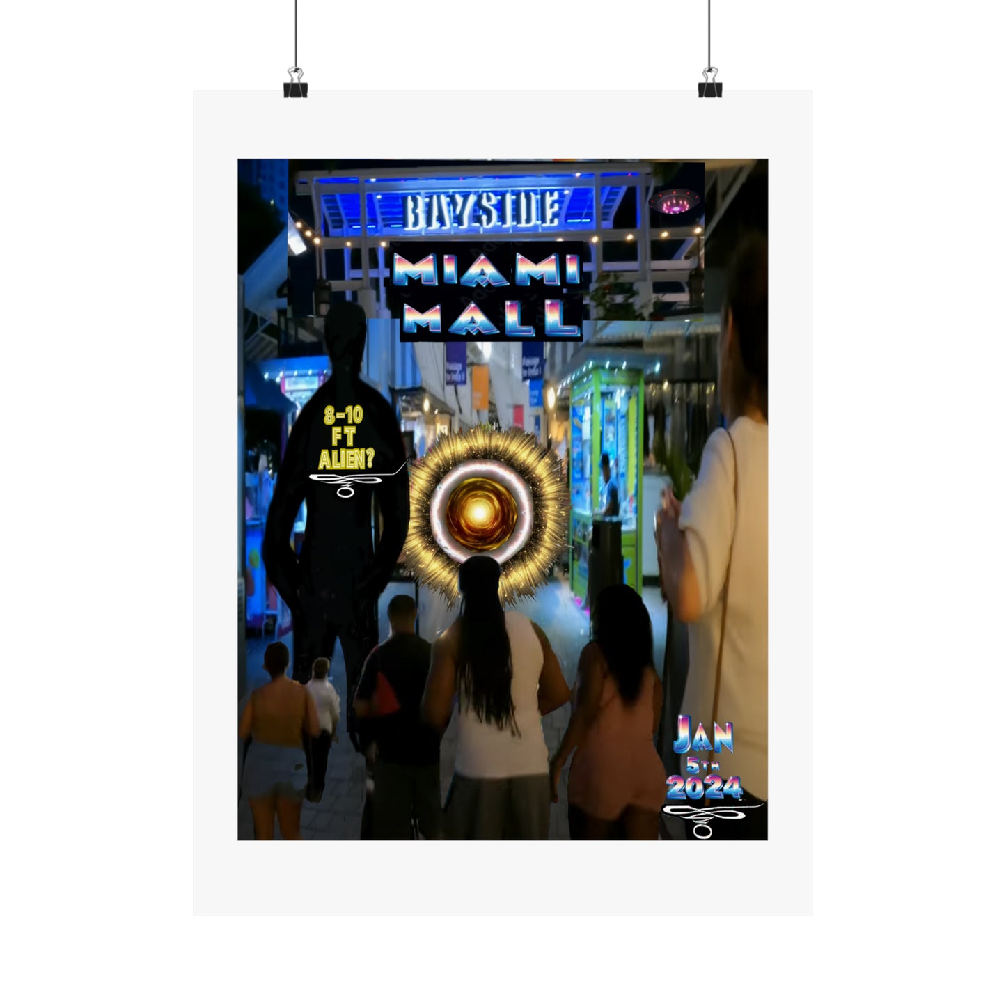 Copy of Miami Alien Mall 2 - Matte Vertical Posters