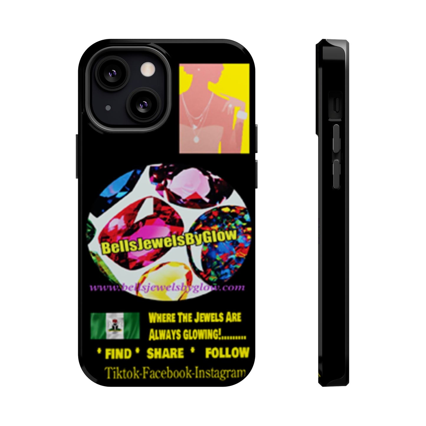 Jewels by Glow Iphone only! MagSafe Tough Cases