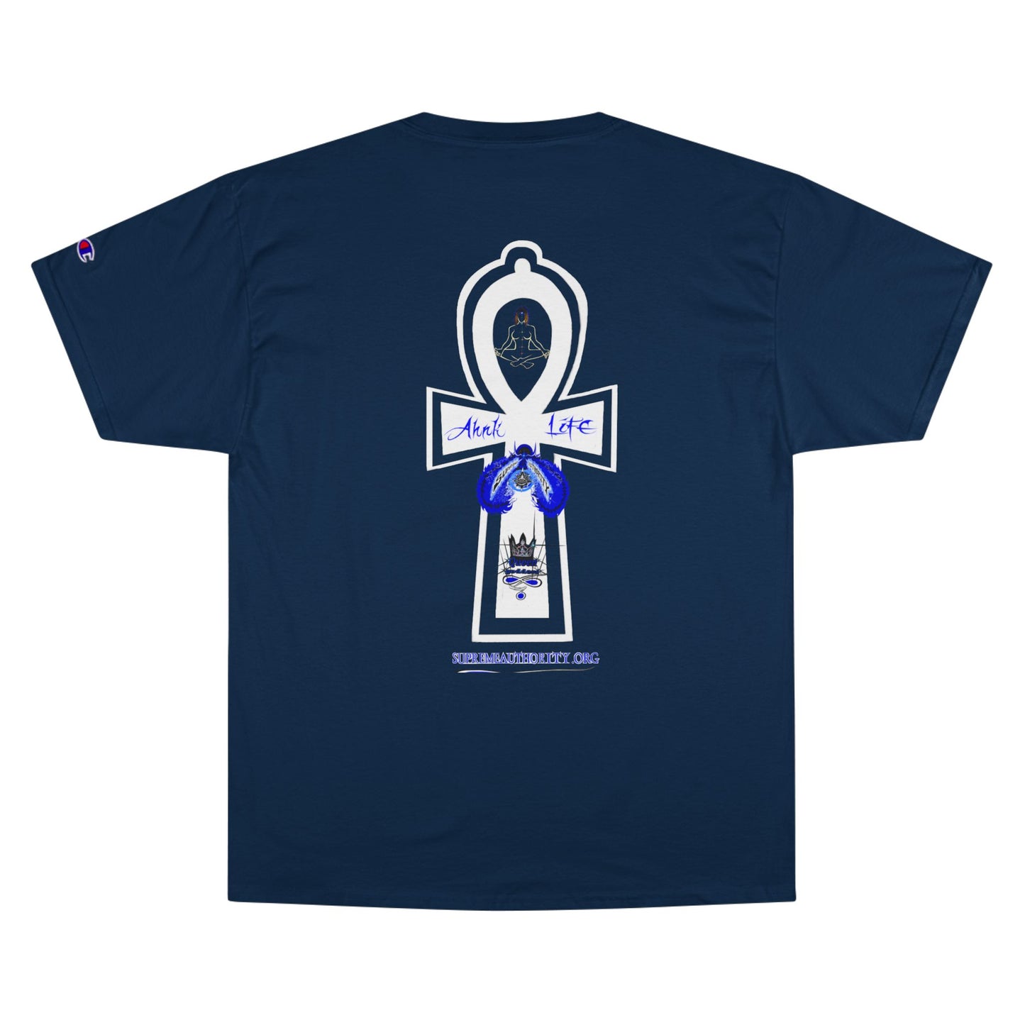 Ankh Life Queen goddess Supreme Authority -Champion T-Shirt