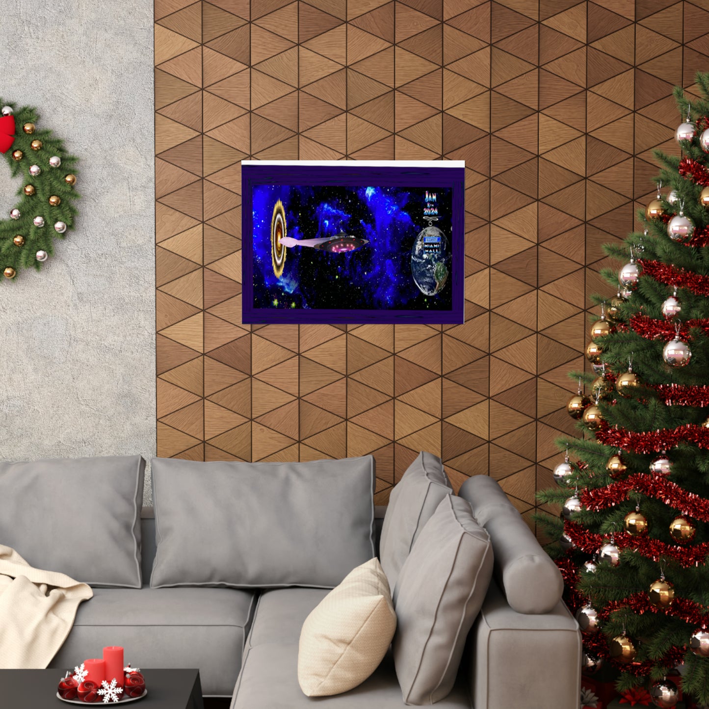 Miami Alien Mall 1 Matte Horizontal Posters