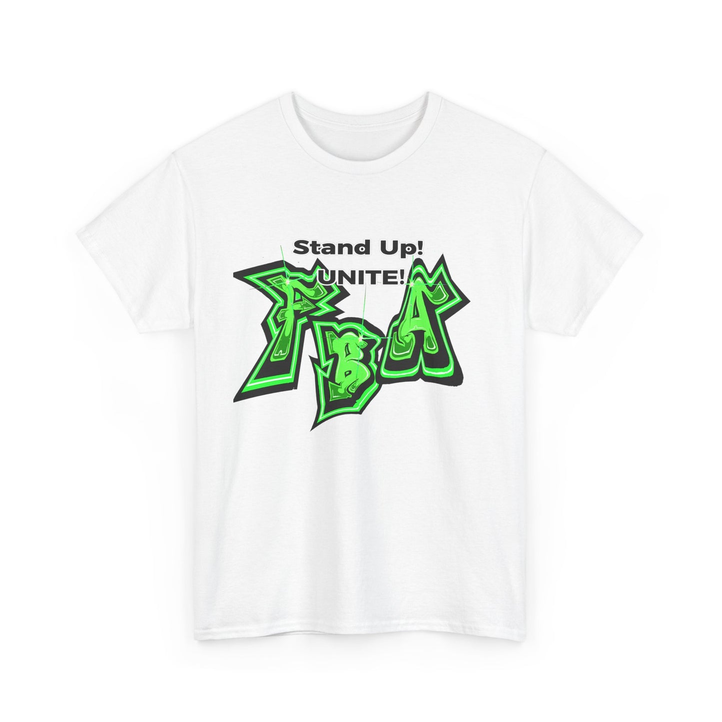 Stand Up! United Gains Unisex Heavy Cotton Tee | Graffiti Style, Streetwear, Casual Wear, Gift for Friends, Comfortable Everyday Tee