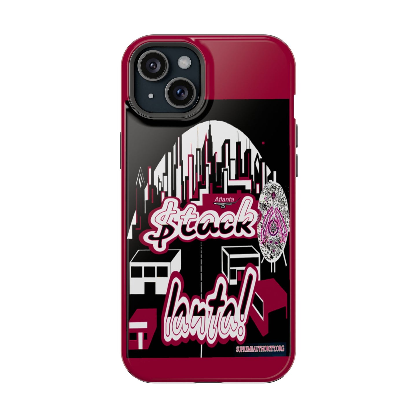 Stack-lanta 2!Remix Red Supreme Authority Iphone ONLY -Impact-Resistant Cases