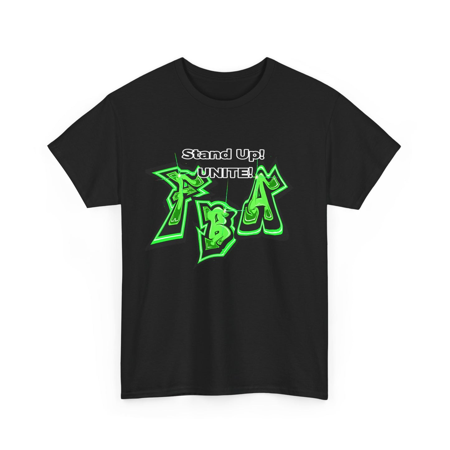 Stand Up! United Gains Unisex Heavy Cotton Tee | Graffiti Style, Streetwear, Casual Wear, Gift for Friends, Comfortable Everyday Tee