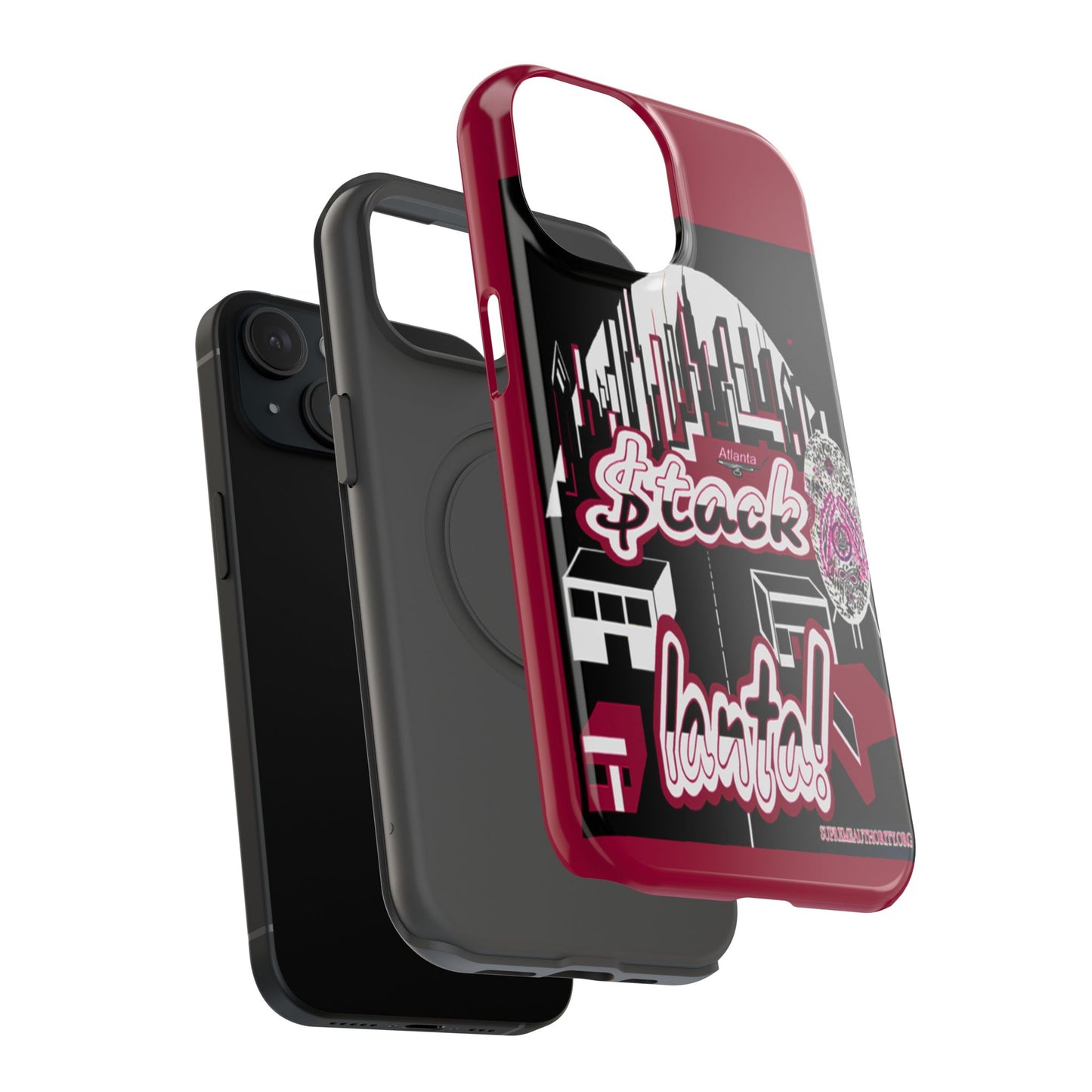 Stack-lanta 2!Remix Red Supreme Authority Iphone ONLY -Impact-Resistant Cases