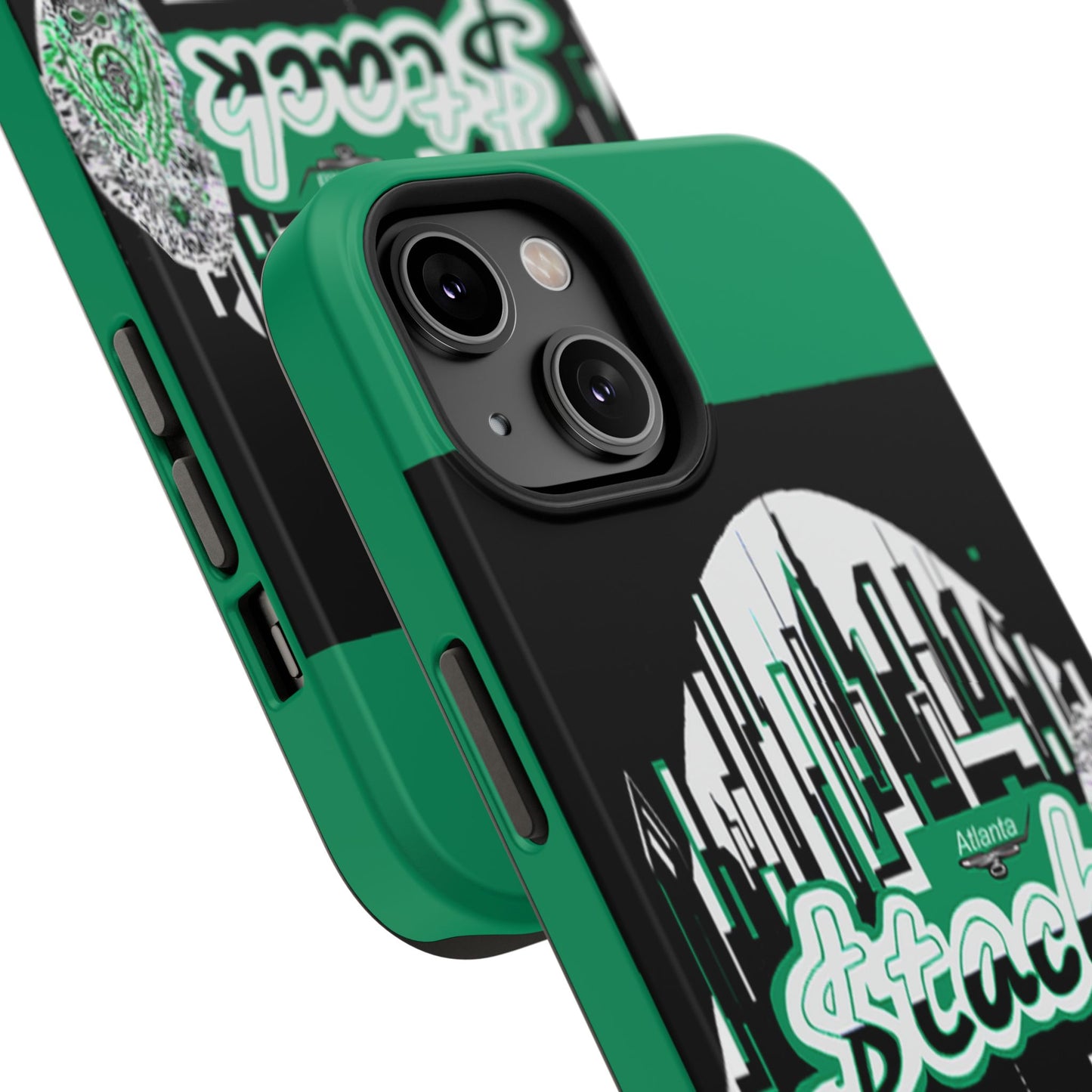 Stack-lanta 2! Remix Green Supreme Authority Iphone ONLY -Impact-Resistant Cases