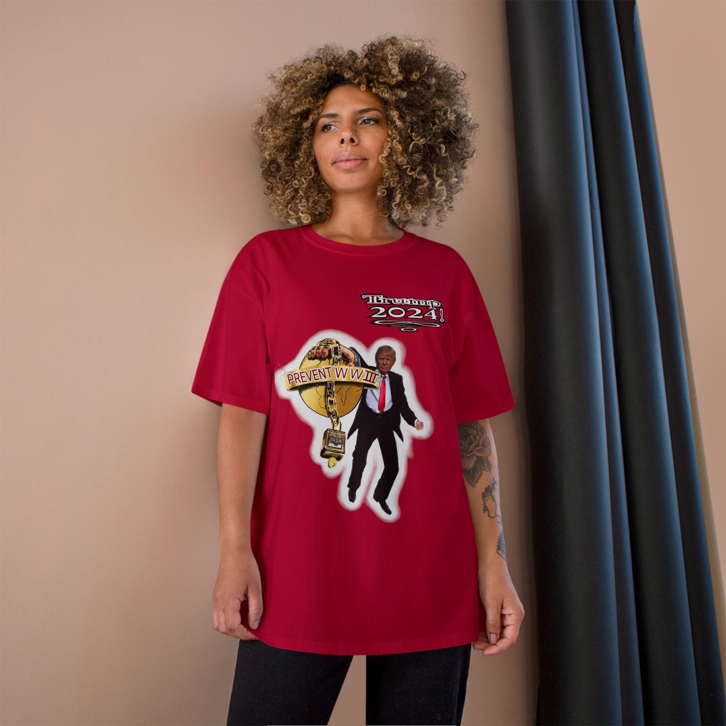 Trump Prevent WW3 1 -Champion T-Shirt