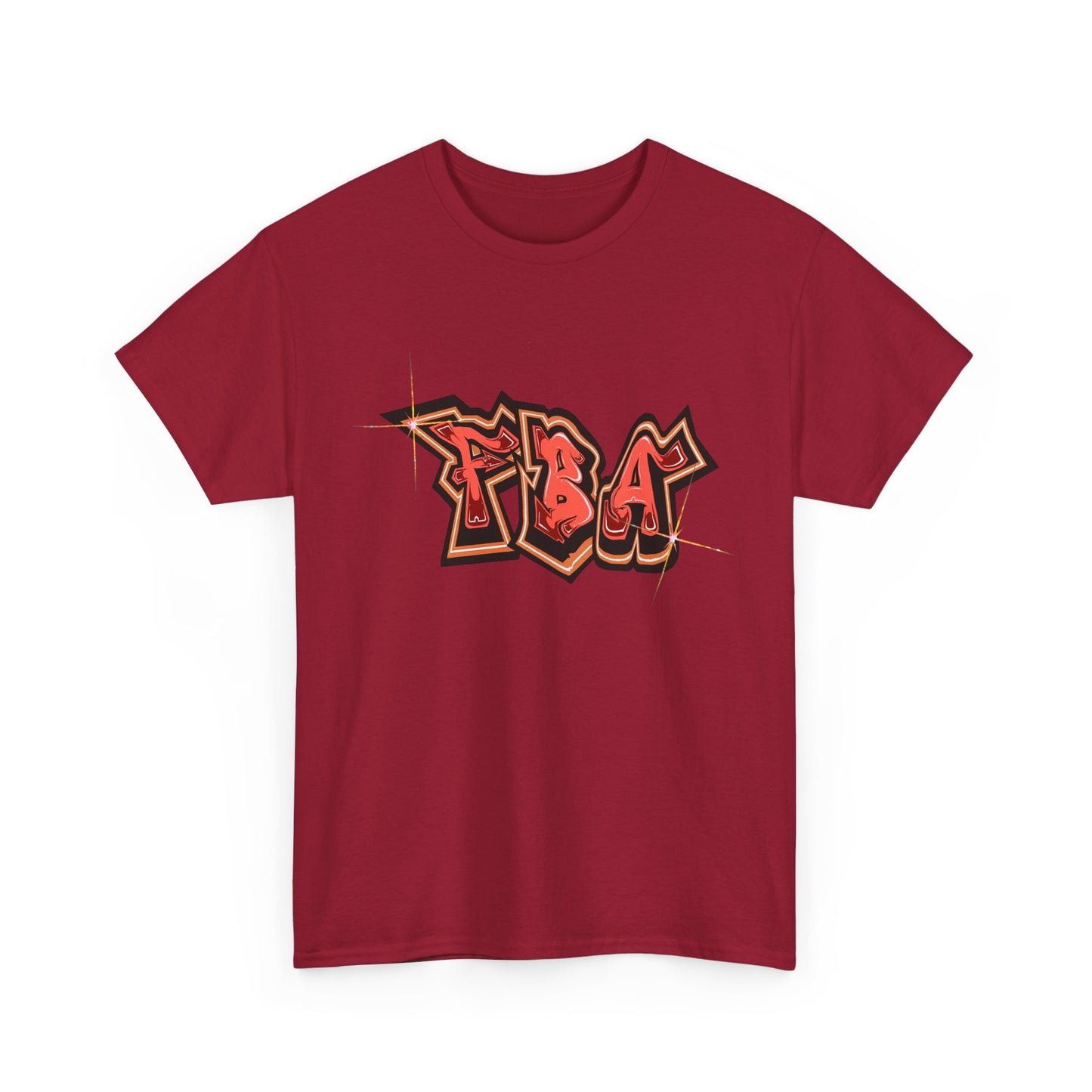 FBA Bling, Graffiti Art Unisex Heavy Cotton Tee, Streetwear T-Shirt, Urban Fashion, Casual Wear, Graphic Tee, Gift for Young Adults