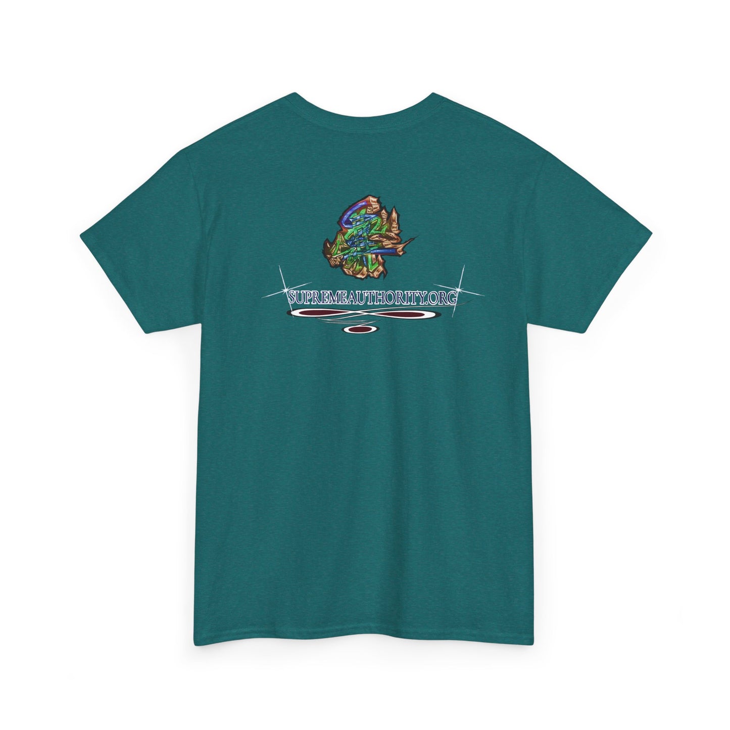 Stack-lanta Get Money graffiti Supreme Authority Unisex Heavy Cotton Tee