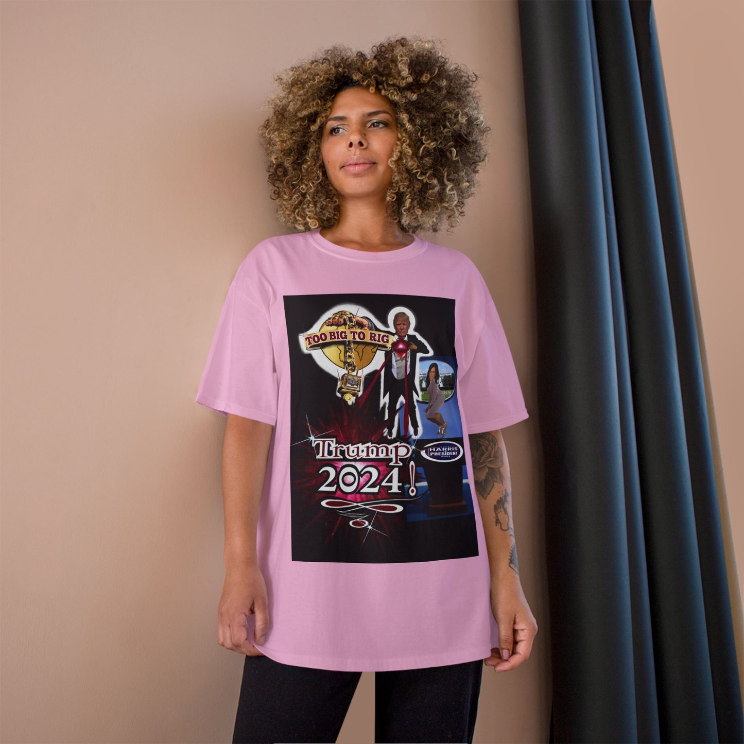 Trump Too Big To Rig! 2024! Premium - Champion T-Shirt