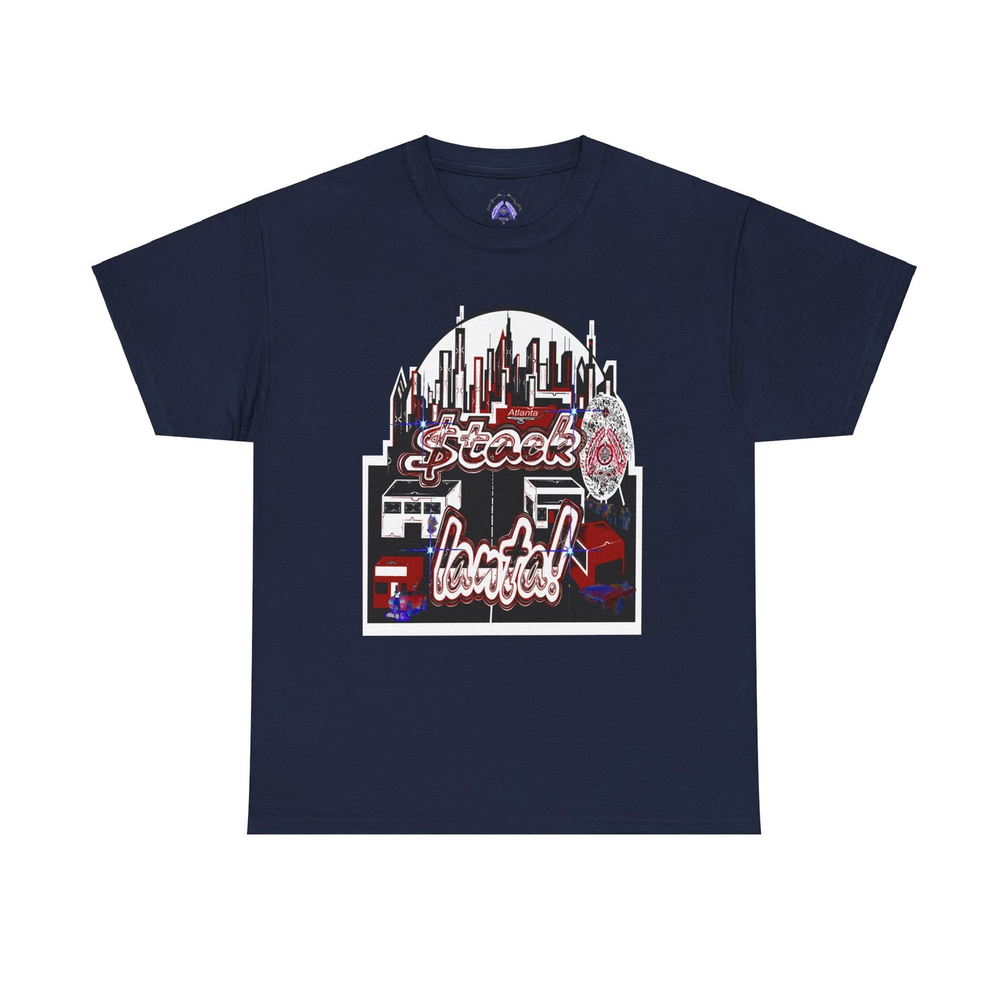 Stack-lanta Get Money graffiti Supreme Authority Unisex Heavy Cotton Tee