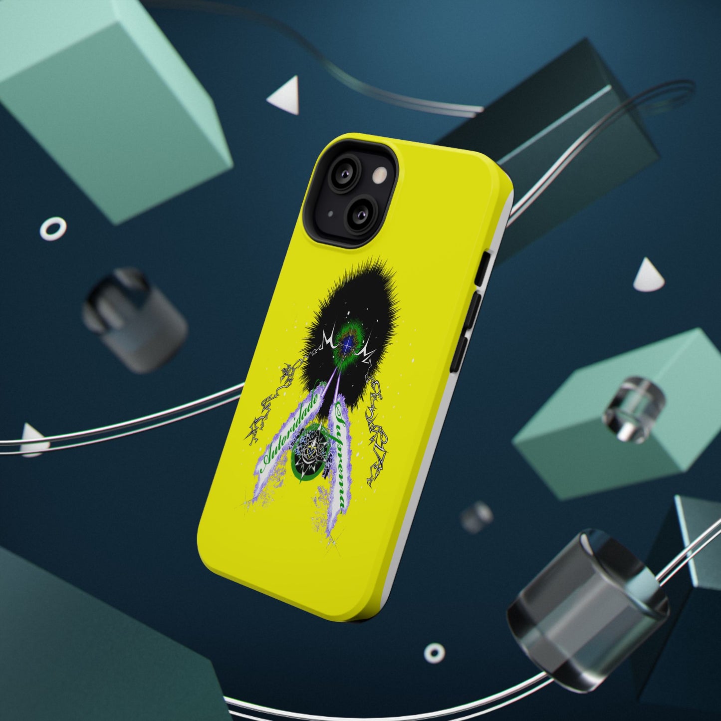 Autoridade Suprema - Iphone only!-Gold -Impact-Resistant Cases