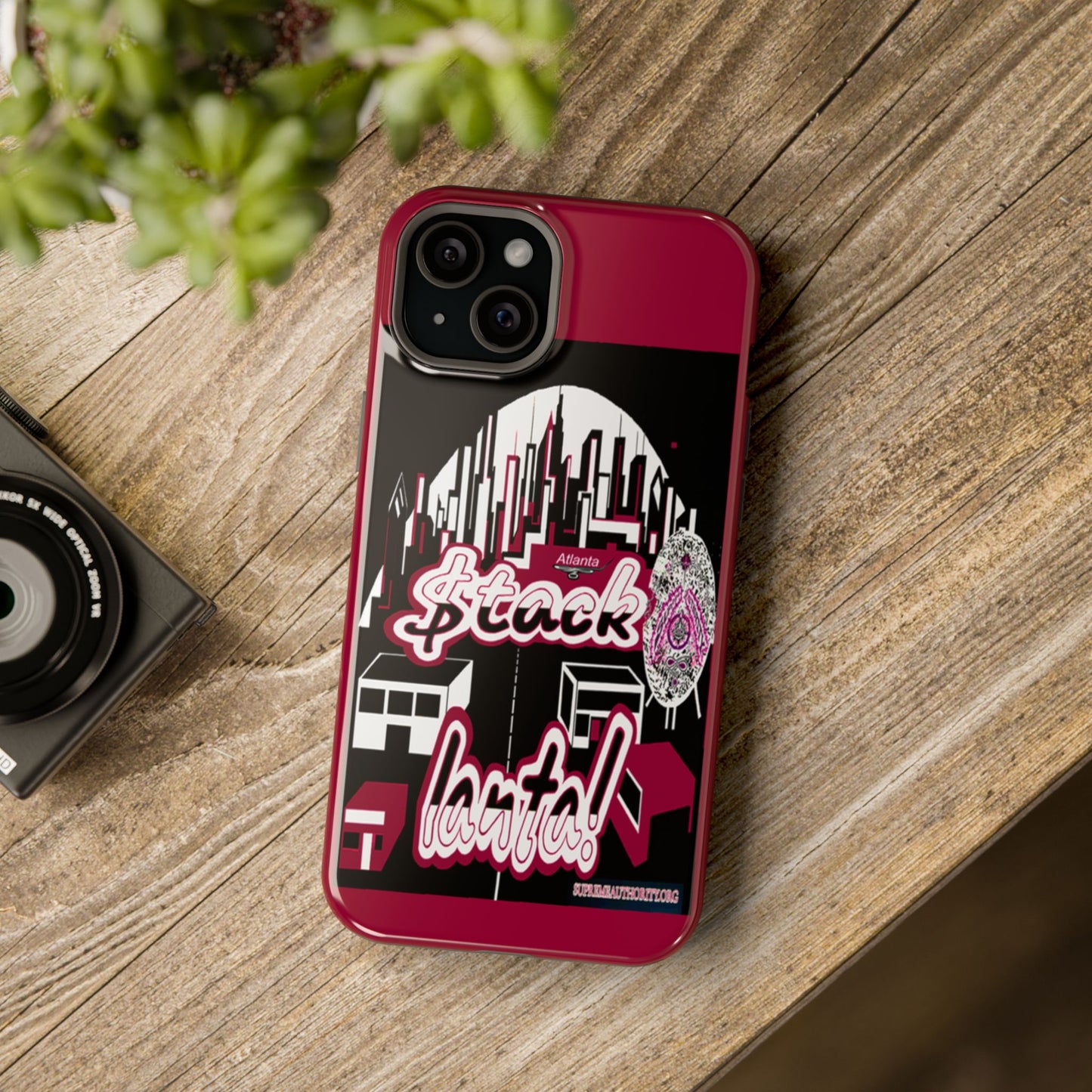 Stack-lanta 2!Remix Red Supreme Authority Iphone ONLY -Impact-Resistant Cases