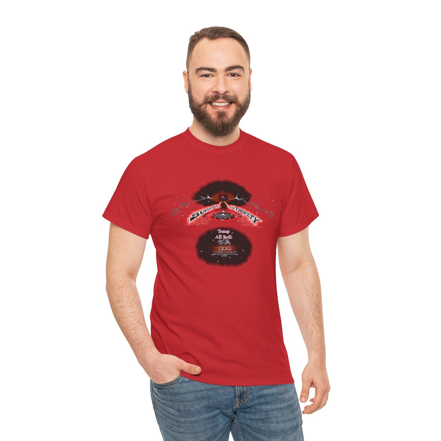 Supreme Authority Trump All Evil -Unisex Heavy Cotton Tee
