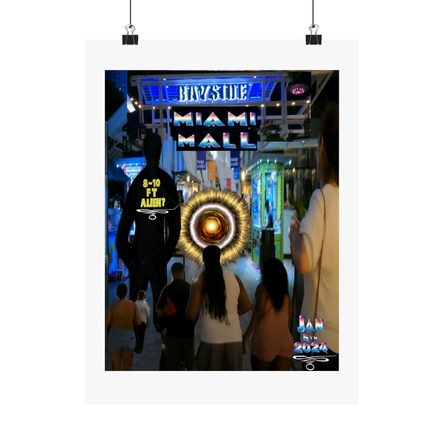 Copy of Miami Alien Mall 2 - Matte Vertical Posters