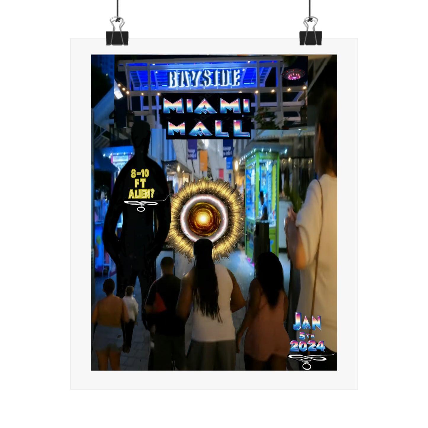 Copy of Miami Alien Mall 2 - Matte Vertical Posters