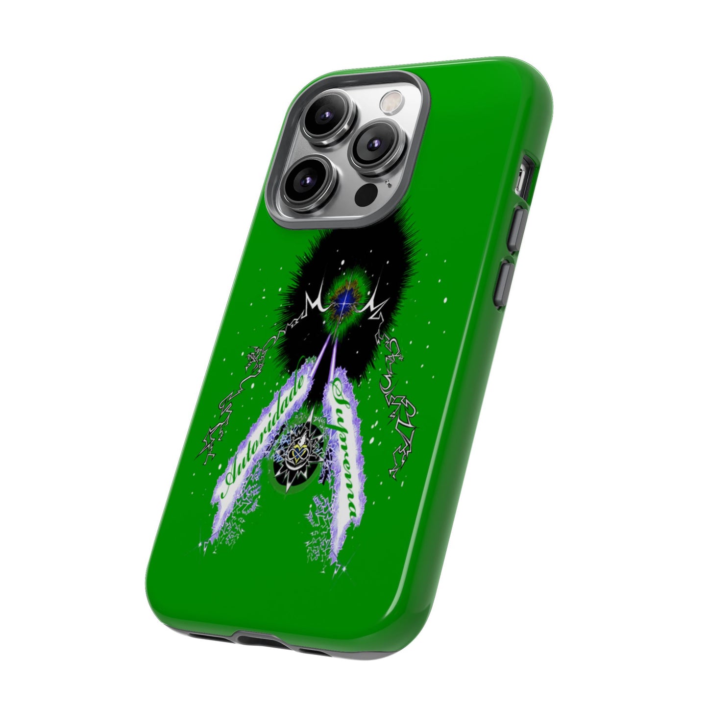 Autoridade Suprema -Portuguese -Green-Iphone only! Tough Cases
