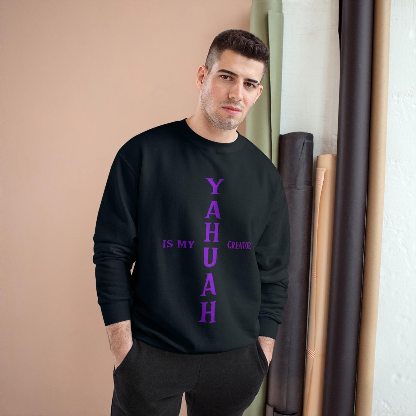YAHUAH CREATOR - Lady J - custom - Champion Sweatshirt