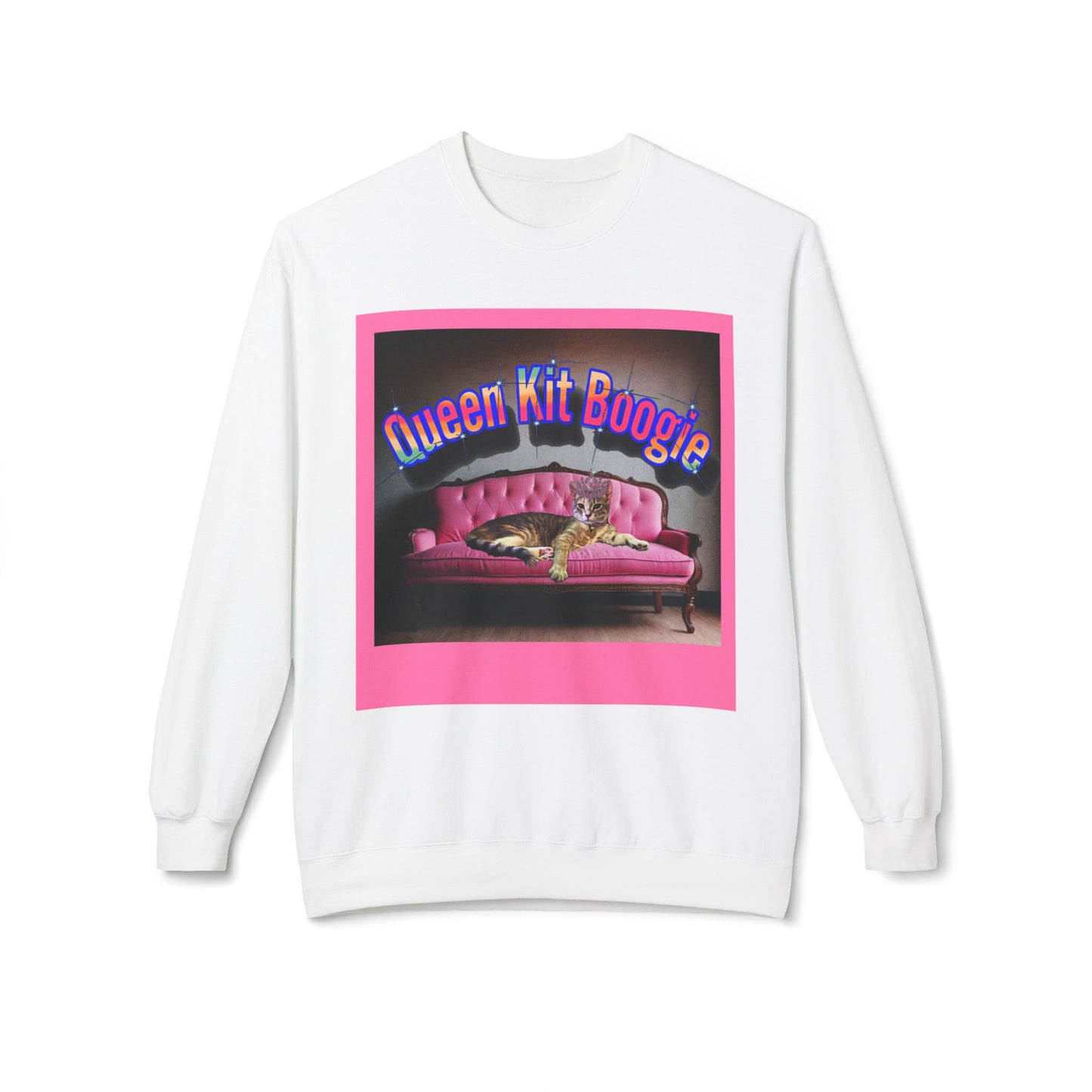 Queen Kit Boogie -Custom -Unisex Midweight Softstyle Fleece Crewneck Sweatshirt