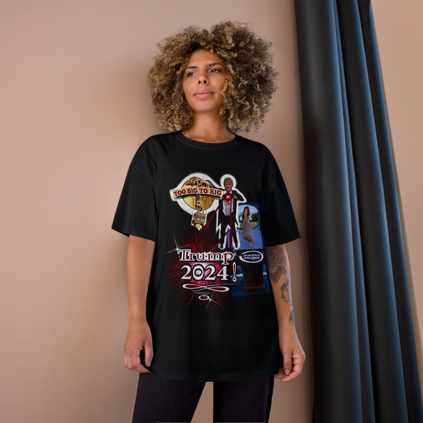 Trump Too Big To Rig! 2024! Premium - Champion T-Shirt
