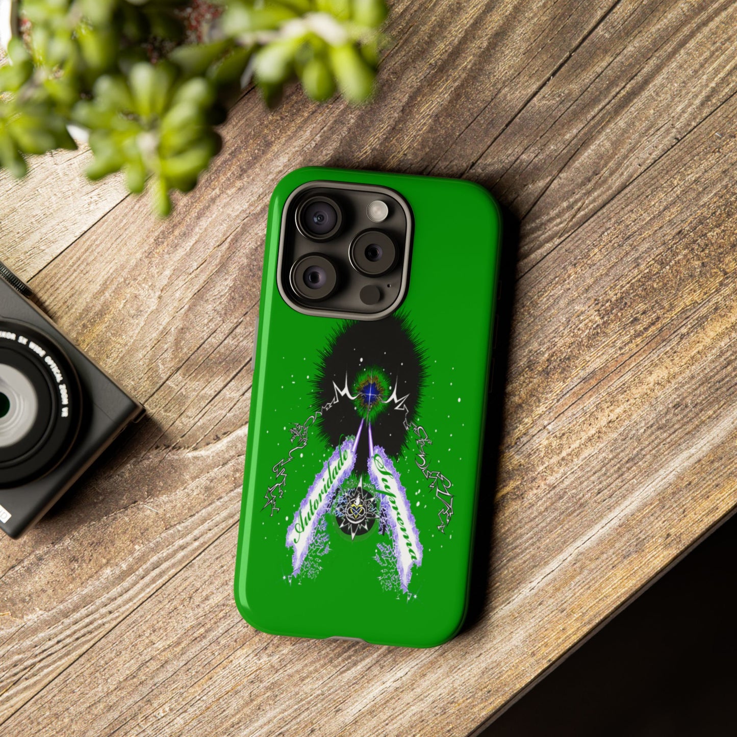 Autoridade Suprema -Portuguese -Green-Iphone only! Tough Cases