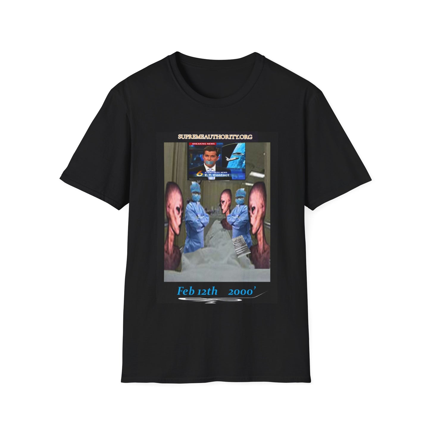 Feb. 12th 2000' An Alien Grey Operation - Grey Unisex Softstyle T-Shirt